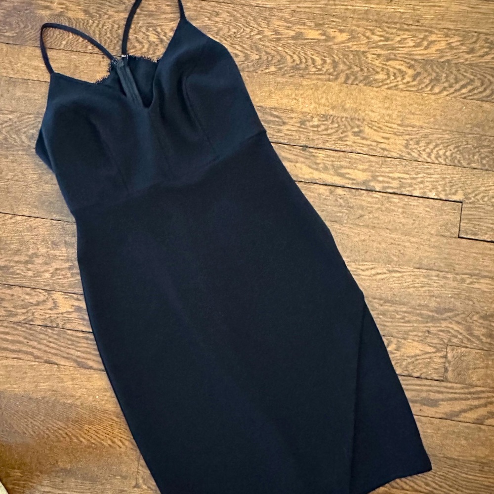 bebe • Black racerback lace LBD • Style 70497